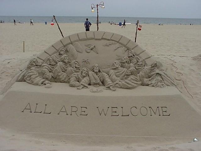 Jesus on the beach #1