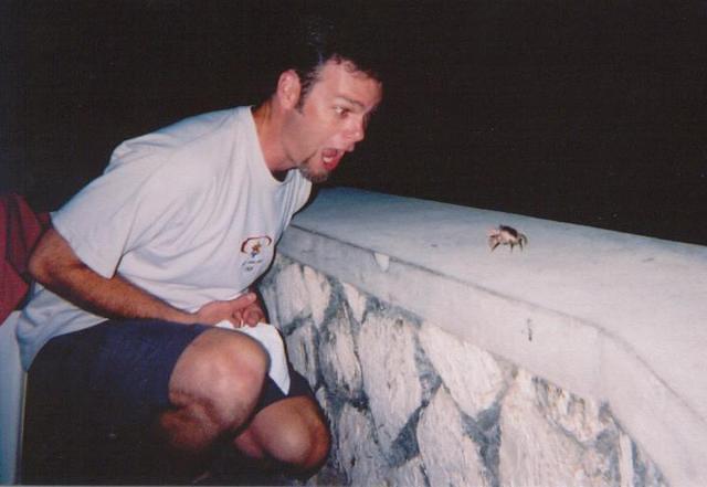 The groom picks up a bad case of crabs