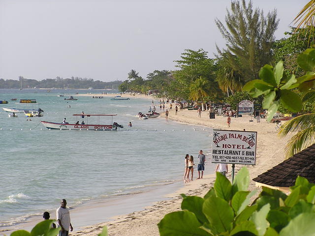 and beach to your right