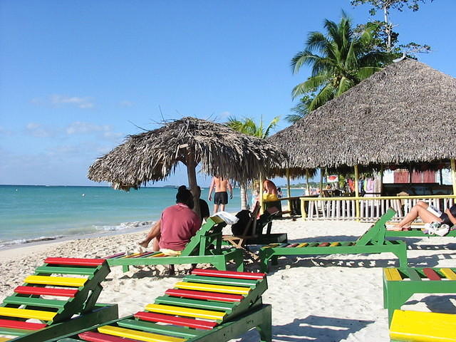 Rasta Beach chairs on the beach