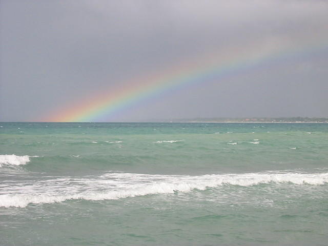 This rainbow was truly amazing today after a short rainfall