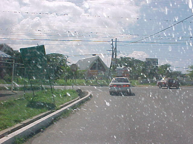 2 km further, turn right.