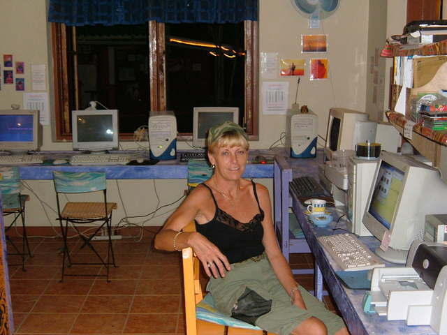Sue at work