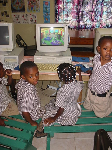 We,the children at Whitehall School are delighted with the gifts of Computer Software.