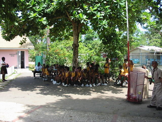 And today chilling out after their tremendous success waiting for the 'official' school photgrapher
