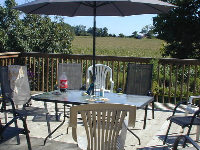 The day after, the deck seems lonely now
