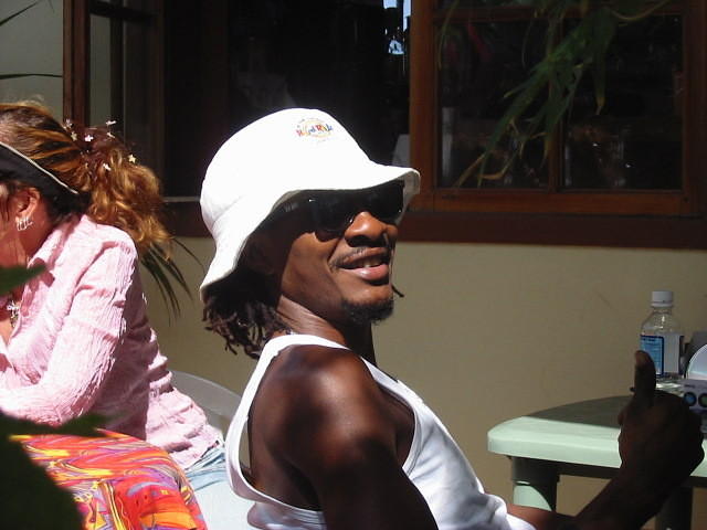 Rickey (22 Pac) takes time off from his new "Office' Music Bar to seel some of his great Cd's