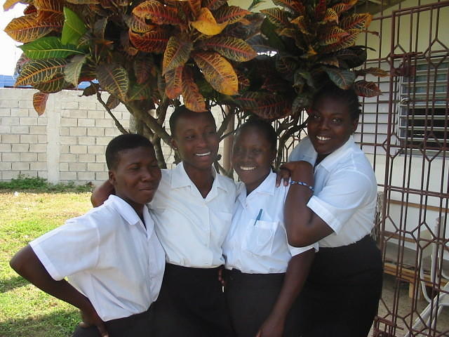 Girls enjoy the session a lot!