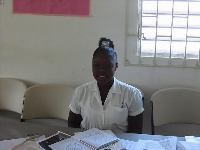 Andrienne working