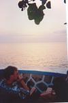 EZE watches the sun set