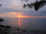 Sunset at Easy Rock from Tenby Tigress
