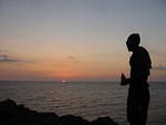 DJ 22 Pac enjoying the sunset
