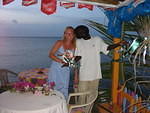Sherri with Drawman who did her flowers