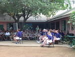 Elmhurst Community College Band from Chicago comes to play at Whitehall School 14th January 2004
