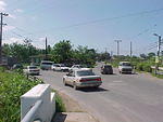 24 km from round about, keep to your left
