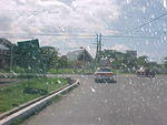 2 km further, turn right.