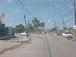  Right beside Mannings school, about 50 yd., turn left.