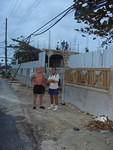 William & his friend Captain Rob during construction