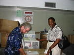The goods are opened ready for Customs Inspection