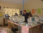 Bill & John from the USA complete the project this week. 20 computers, networked and some on line too. Recently Sandals Hote