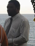 The Rev Trevor Hilton, pastor performs the ceremony