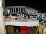 We moved the bar to the terrace for the night