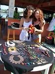 World Famous Negril
World Famous Jamaica/USA Artist Geraldine Robins showing Negril's favourite Masseur Oya her wares


