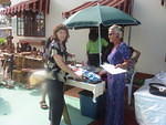 Gail with a 'shopper'
