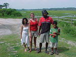 Oya, Sandy, Horace and Yannick in Chincoteague