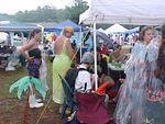 Chincoteague Oyster Festival with rain