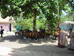 And today chilling out after their tremendous success waiting for the 'official' school photgrapher