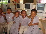 First time I have worked with K1 but next term I know they will be confident to try their tiny hands on the PC's