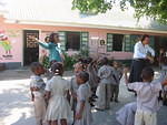 The dance practice goes on with teachers enjoying the dancing too