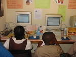 Grade 6 continue learning keyboard skills, copying text from their favourite books