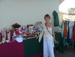 Theresa & her Christmas gift stall