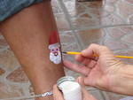 Christmas body painting by Blessed Hands