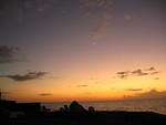 VENUS AND MOON SUNSET