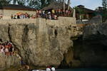 Climbing the cliff