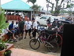 Rusty's Bicycle Race crew drop in the day before one Yard Sale