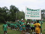 Garvey House shows off their team colours
