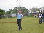 Scott (Sandals Negril Chief Executive)launches the days activities