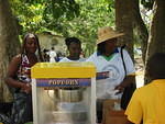 The ever popular popcorn being sold by the Headmistress Mrs. Myrie